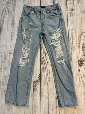 Aeropostale Low Rise Skater Jeans Size 8R Distressed